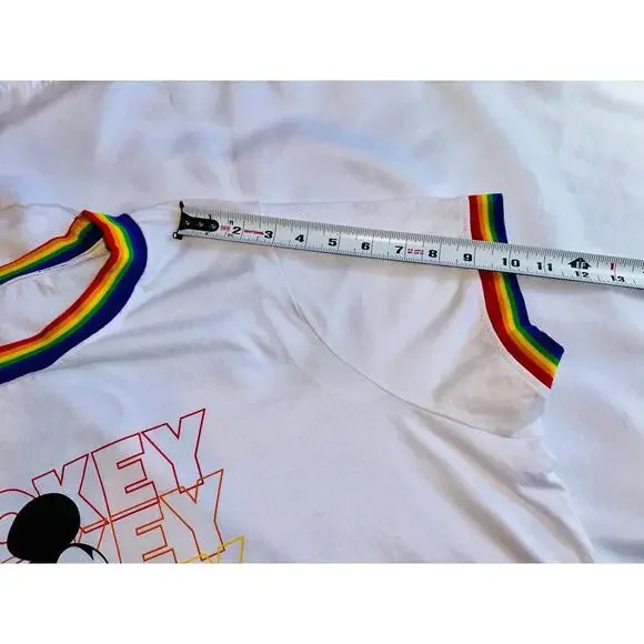 Disney Women's White Mickey Mouse Graphic Blouse - Picture 10 of 11